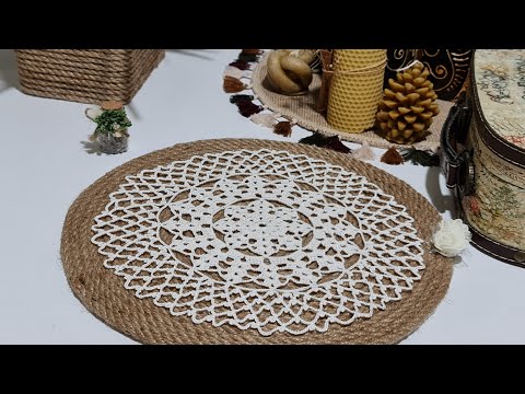 Tığ işi Örgü Yuvarlak Dantel Modeli Yapımı Part 1 & Crochet Doily