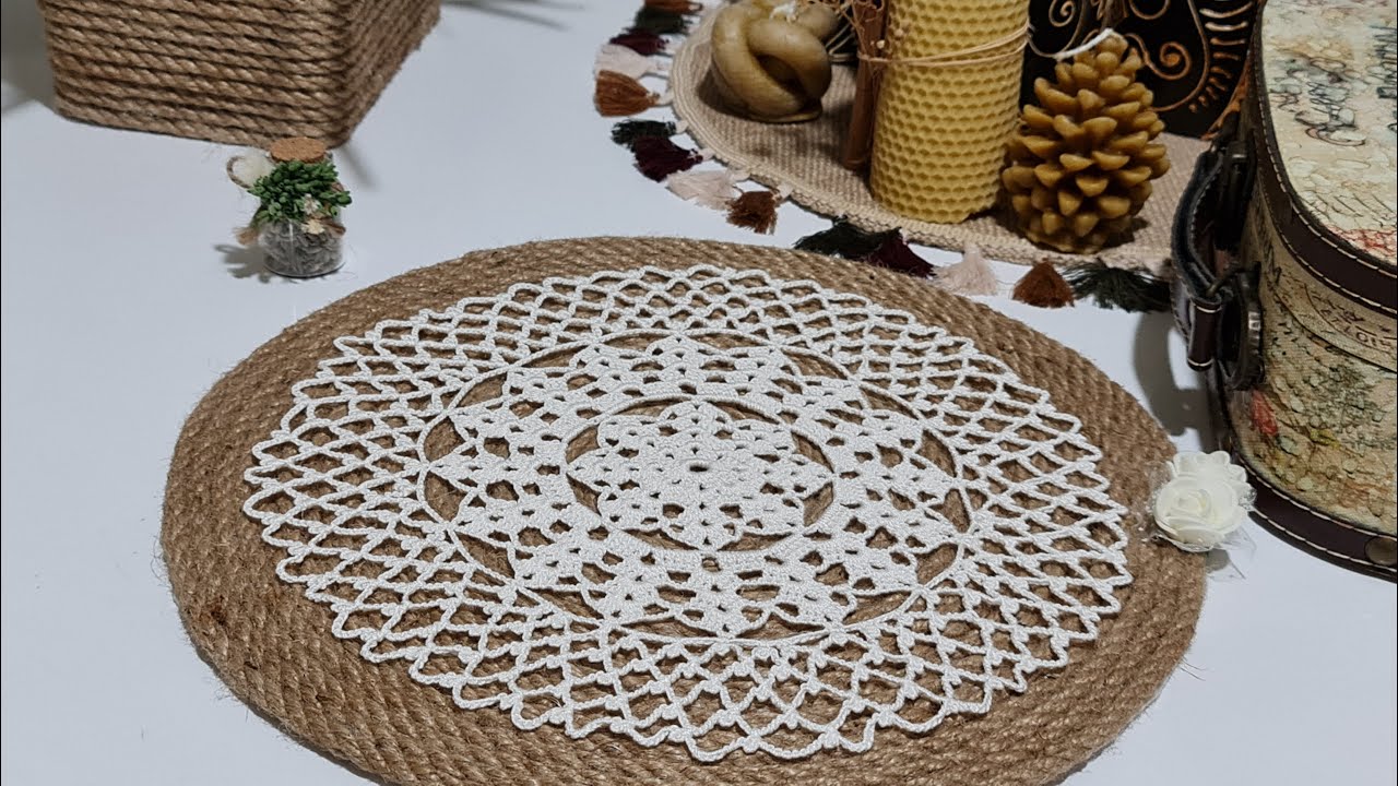 Tığ işi Örgü Yuvarlak Dantel Modeli Yapımı Part 1 & Crochet Doily