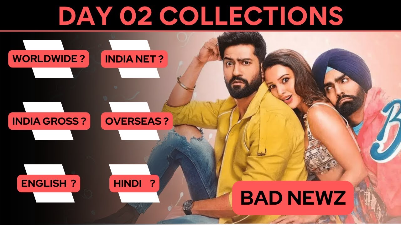 Bad Newz 2nd Day Box Office Collection | Bad Newz Box Office Collection |Bad Newz Day 2 Collection
