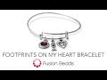 Learn how to create the Footprints on My Heart Bracelet by Fusion Beads