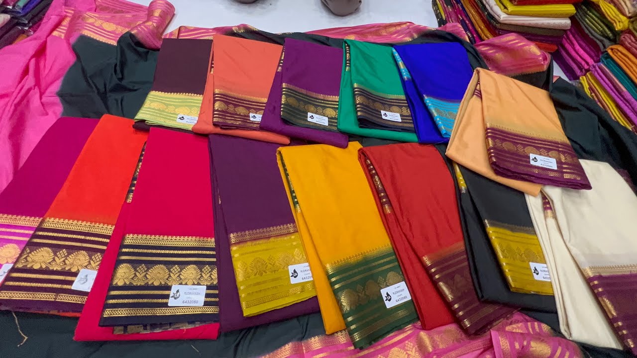 Unbelivable Challenging Price👌chickpet Bangalore wholesale Banarasi crepe georgatte chiffon sarees
