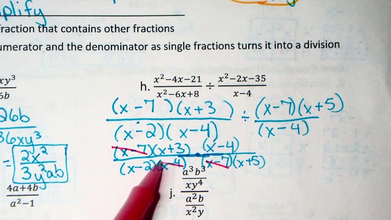 8.1 Multiplying and Dividing Rational Expressions - YouTube