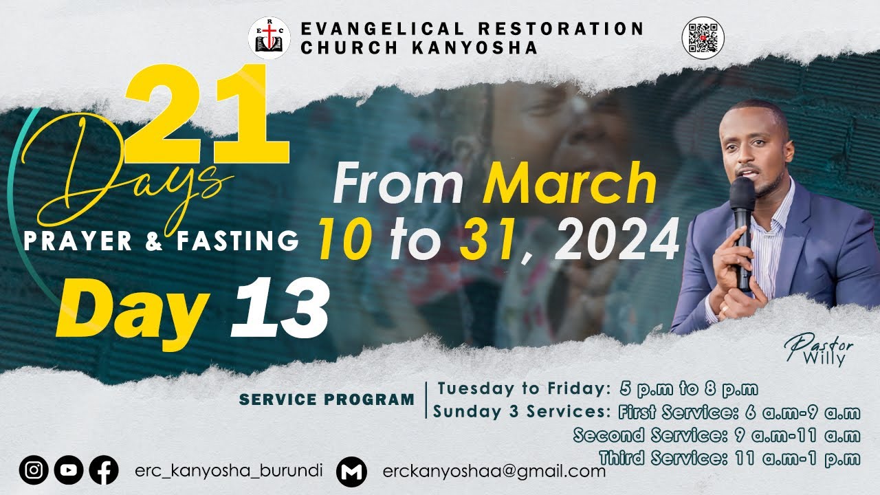 DAY 13 OF 21 DAYS OF PRAYER AND FASTING - YouTube