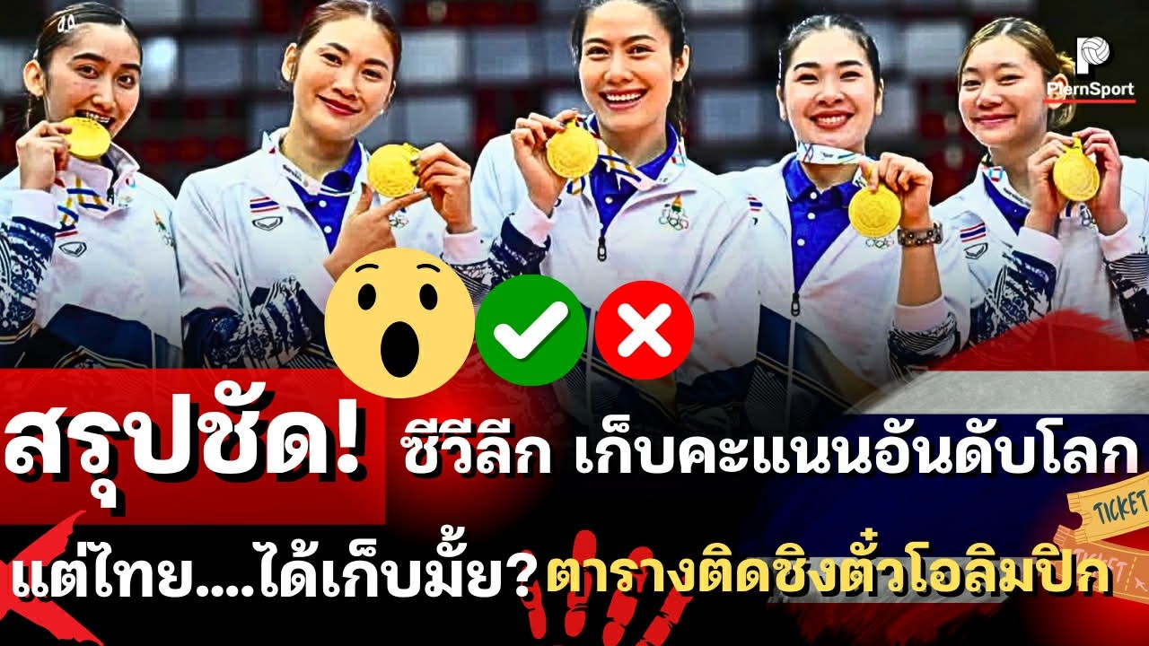 สรุปชัด! ซีวีลีก 2026 เก็บคะแนนอันดับโลก แต่ไทย.... ตารางแข่งติดชิงตั๋วโอลิมปิก  | วอลเลย์บอลหญิงไทย