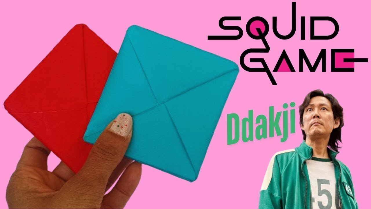 How To Make Ddakji | Squid Game Ddakji Tutorial / Squid Game Card Flip || Craftboat