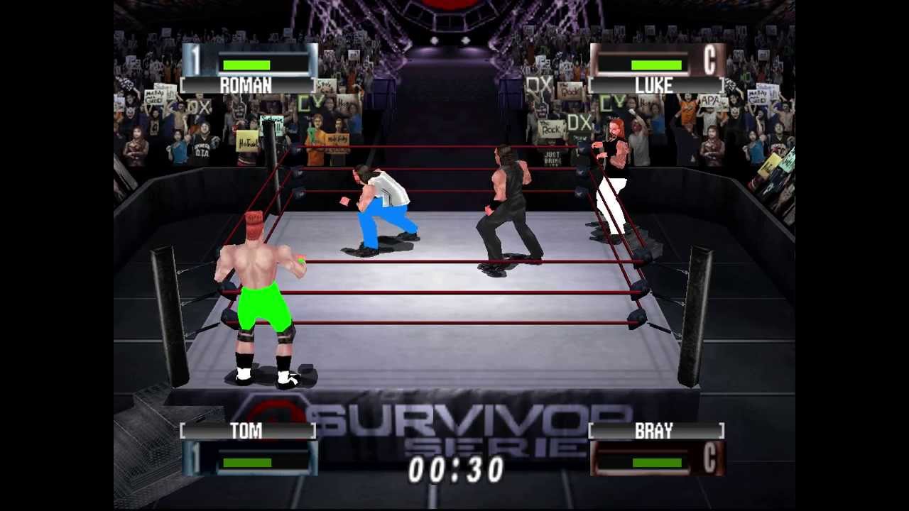 WWF No mercy Roman Reigns and   Tom Fire vs The Wyatt Family