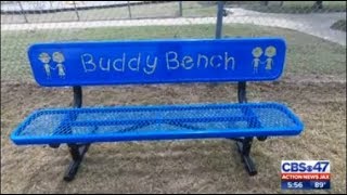 "Buddy Bench"  helps connect kids