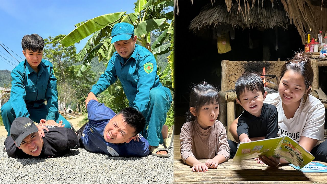 The kind man and the police arrested the bad guys who wanted to harm Tieu Hue