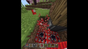 How to make a “TNT tree trap” In minecraft