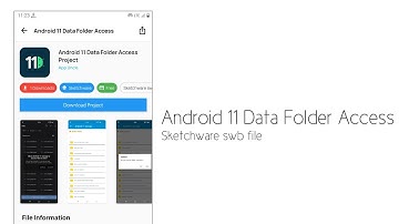 Android 11 Data Folder Access Project Swb file for sketchware