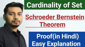 Schroeder Bernstein Theorem Proof | Cardinality of sets | Set Theory | Bsc maths | Msc maths