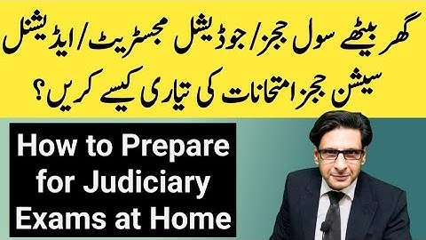 how to prepare for judiciary exams at home | civil judges exams preparation | The Law Session