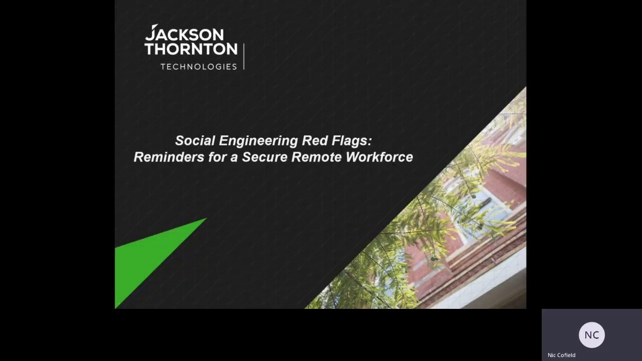 Reminders for a Secure Remote Workforce - YouTube