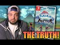 The TRUTH About Pokemon Legends Arceus For Nintendo Switch....