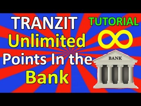Tranzit: How to get Unlimited Points in the Bank Tutorial