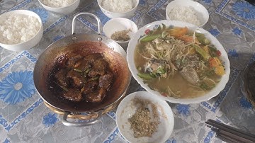 canh chua cá rô và cá rô đồng kho tiêu..(Miền tây 68)