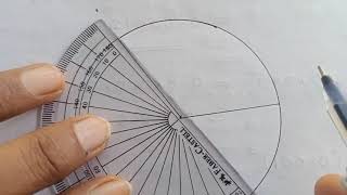 How to divide circle in to three equal parts