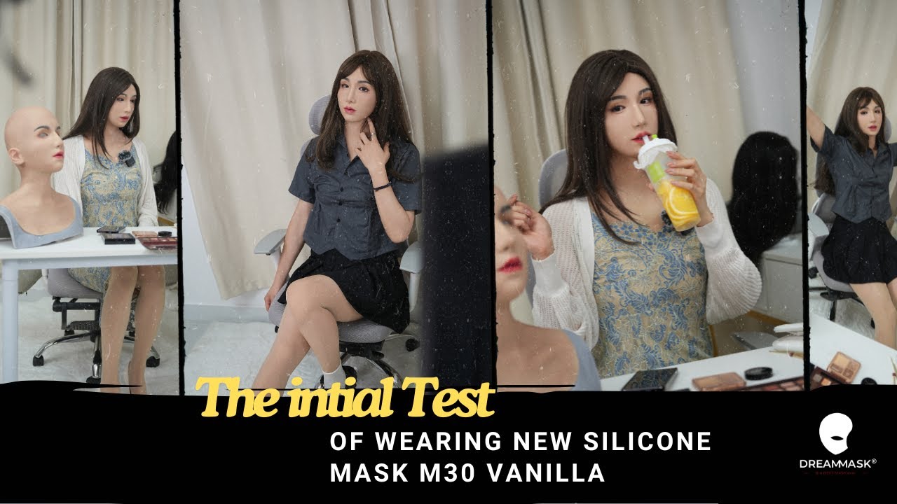 The Initial Test of Wearing M30 Vanilla Silicone Mask on Live Broadcast 🤗🧋