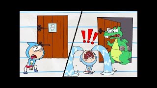 Bathroom Drama | Boy \& Dragon | Cartoons for Kids | WildBrain Toons