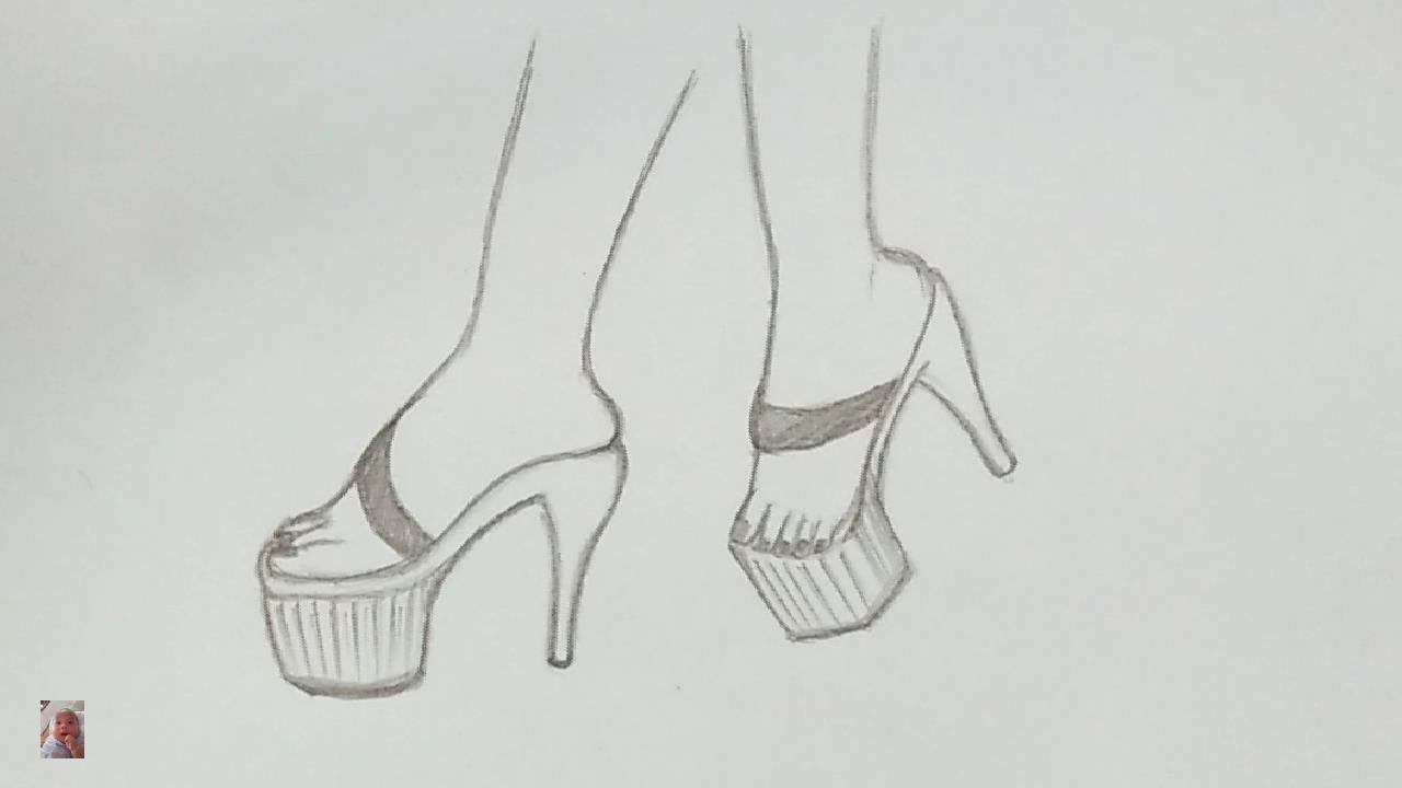 Vẽ Đôi Bàn Chân Đeo Guốc Xinh Xinh - Draw Pretty Clogs Feet. - Youtube