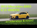 2019 mercedesamg a 35 4matic  acceleration  sound  autofilou