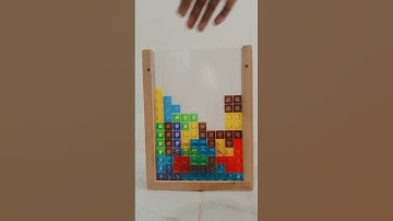 Tetris Game Real Wooden Puzzle Exciting