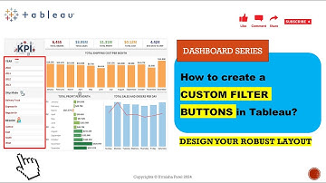 How to create your own custom Filter Buttons in Tableau | Advanced Tableau