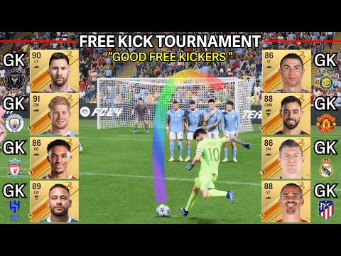 видео: Good Free Kickers become goalkeepers! Free Kick Tournament! Messi, Ronald, Neymar, De Bruyne… FC 24