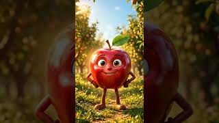 happy fruit club #ai #trending #youtubeshorts #apple #banana #cartoon #funny #learning #kids #viral