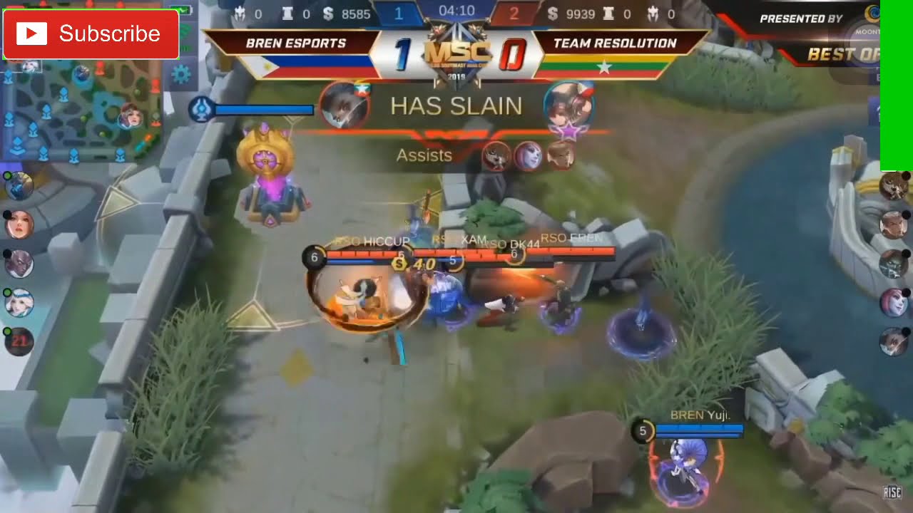 MSC 2019 day 3 GAME 2 Bren esports vs team resulotion - intense comback