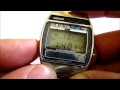 Seiko  A258-5060  Solar  Vintage Digital WristWatch