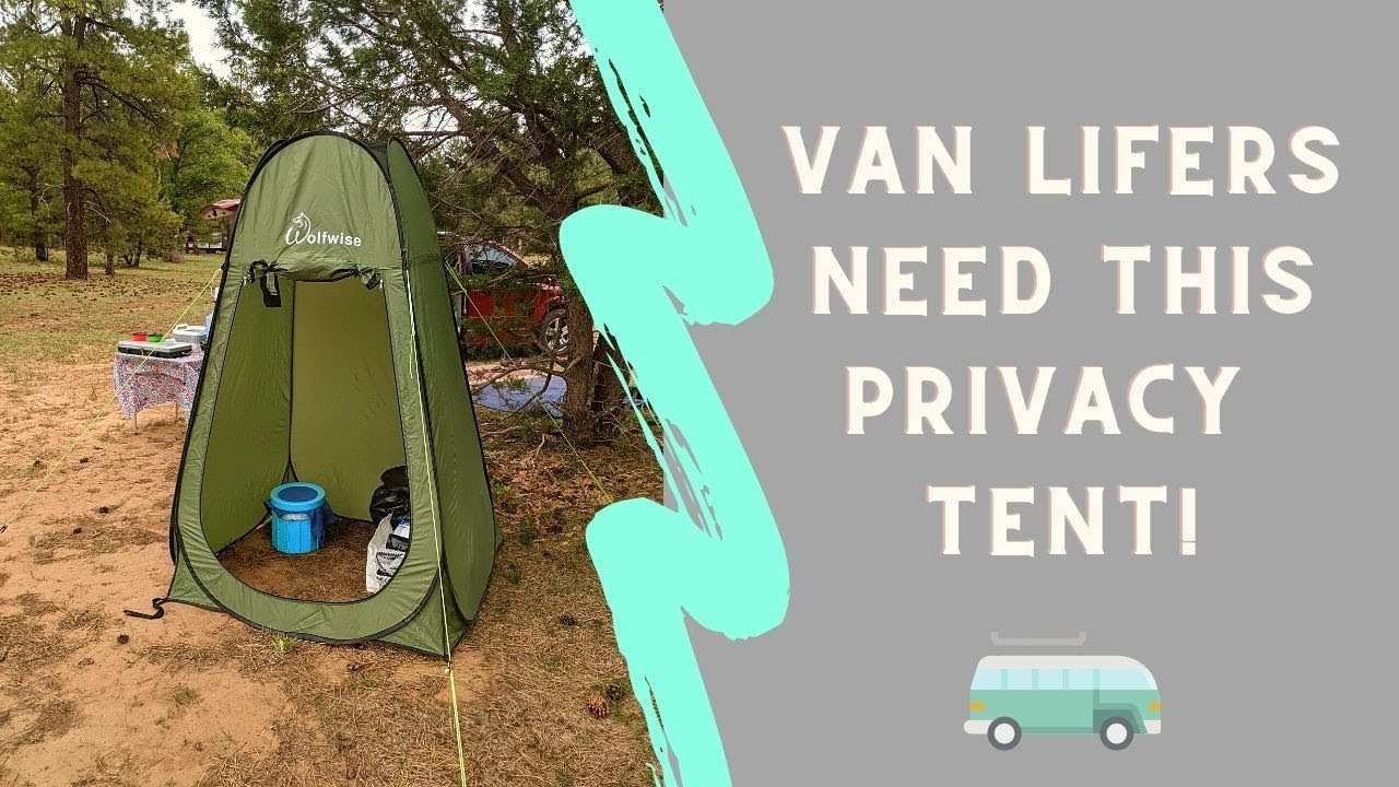 Check Out This Van Life Privacy Tent for Your Toilet! Wolfwise Pop Up