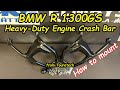 Bmw r1300gs mounts the engine crash bar from touratech