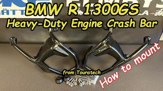 BMW R1300GS mounts the Engine crash bar from Touratech