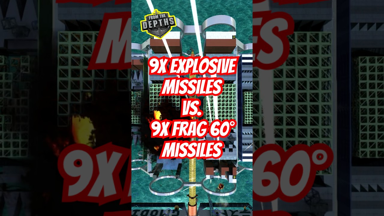 Explosive Missiles VS Frag Missiles // From the Depths Quick-Test