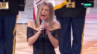 Fergie sings the U.S. National Anthem at NBA All Star Game 2018