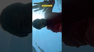 Underwater swimming #travel #jump