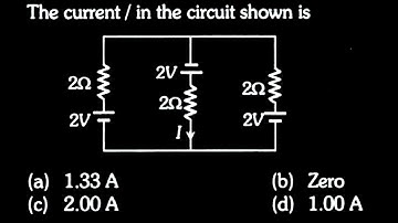 ED TEST- 2 Q2  The current / in the circuit shown is