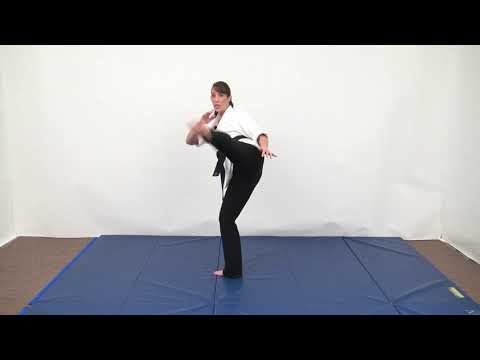 Switch Round Kick: Intermediate Karate Kicking