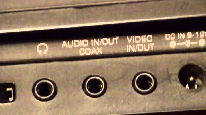 How to use a portable DvD player as a monitor for a console