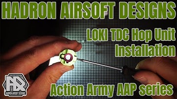 Hadron Airsoft Designs "Loki" TDC hop unit installation for the Action Army AAP-01