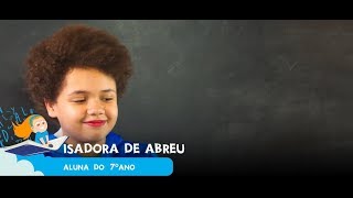 DEPOIMENTO DA ALUNA ISADORA
