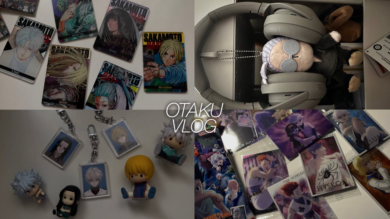 오타쿠 브이로그 | 내 헌터 면허는 골드거든 ⛧ • 사카데이 스테카 • 사카모토 마스코트 • 헌터x헌터 • 이타쟈가 박스깡 • 클로로 피규어 • 에이스테 • 하이큐 • 랜덤깡