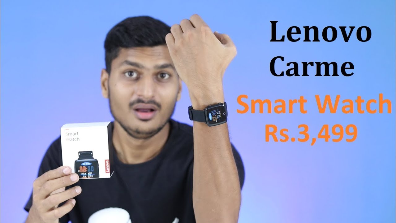 Lenovo Carme SmartWatch & Fitness Band Unboxing Review in Hindi bluemotion technology explained