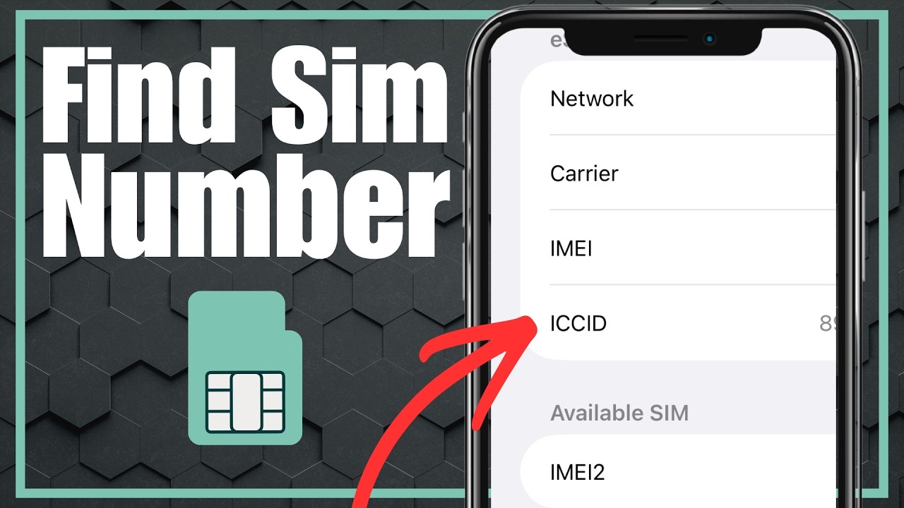 How to Find Your SIM Card Number on iPhone (ICCID) - YouTube