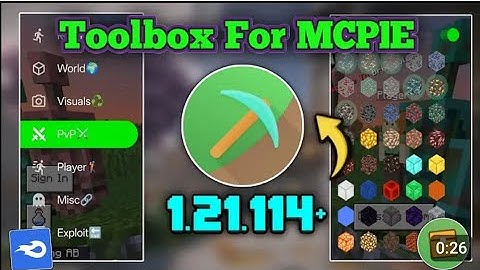 Toolbox mod menu for Minecraft PE 1.21.114 All premium tools |download Mediafire link 