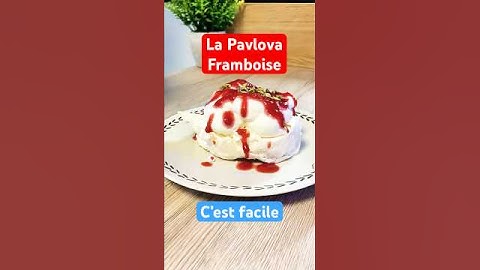 Pavlova Framboise #ideerecette #cuisinefacile #recettefacile #patisserie #gâteau