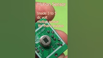 Inside Motion Sensor #technology #electrical #electronic #experiment