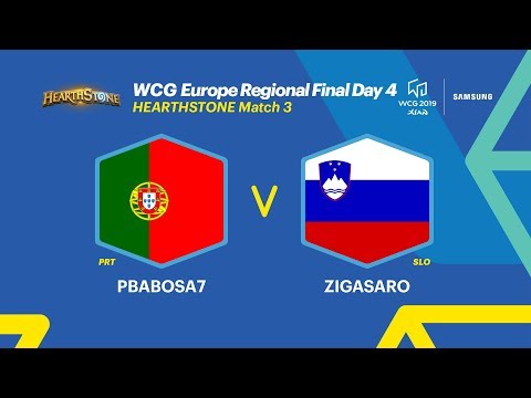 WCG 2019 Xi’an, European Regional Final - Hearthstone, 3R, Portugal vs Slovenia (ENG)