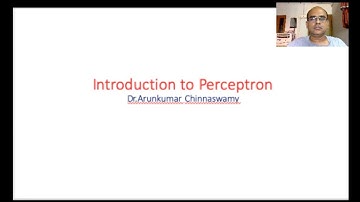 Introduction to Perceptron